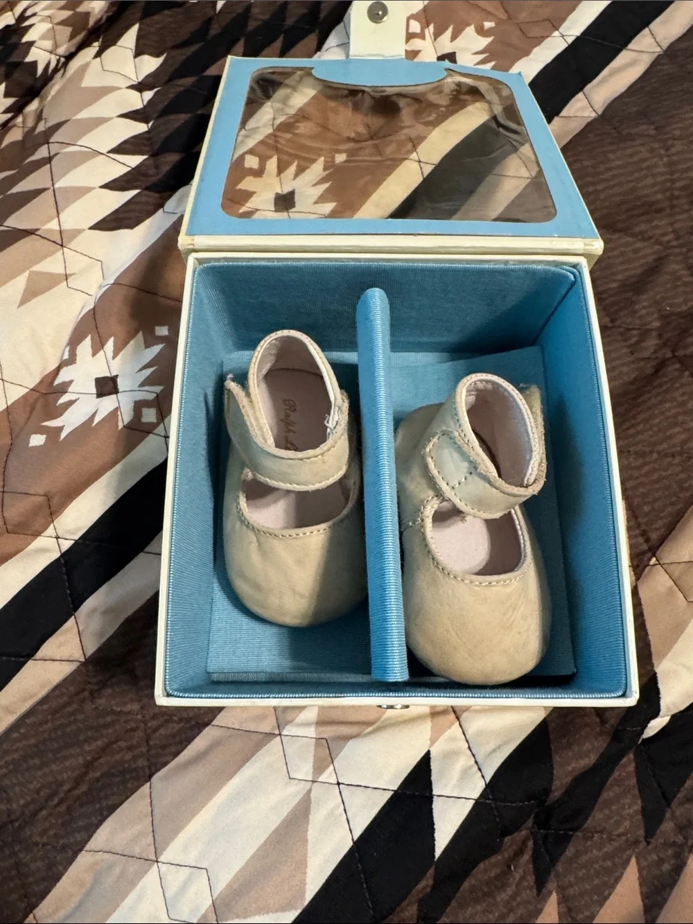 Ralph Lauren Baby Mary Jane Shoes in Cream